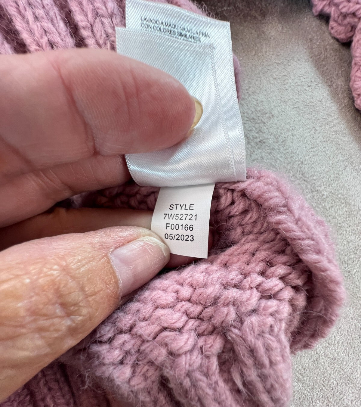 Lucky Brand Womens S Dusty Rose Openwork Bobble Knit Sweater Romantic Boho