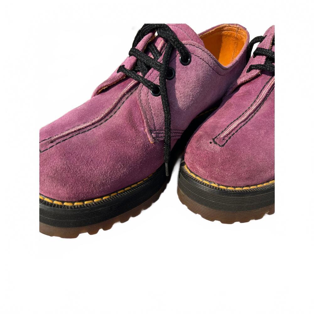 Dr Martens 8380 Vintage 90s Purple Suede Platform Oxford MIE England UK 8