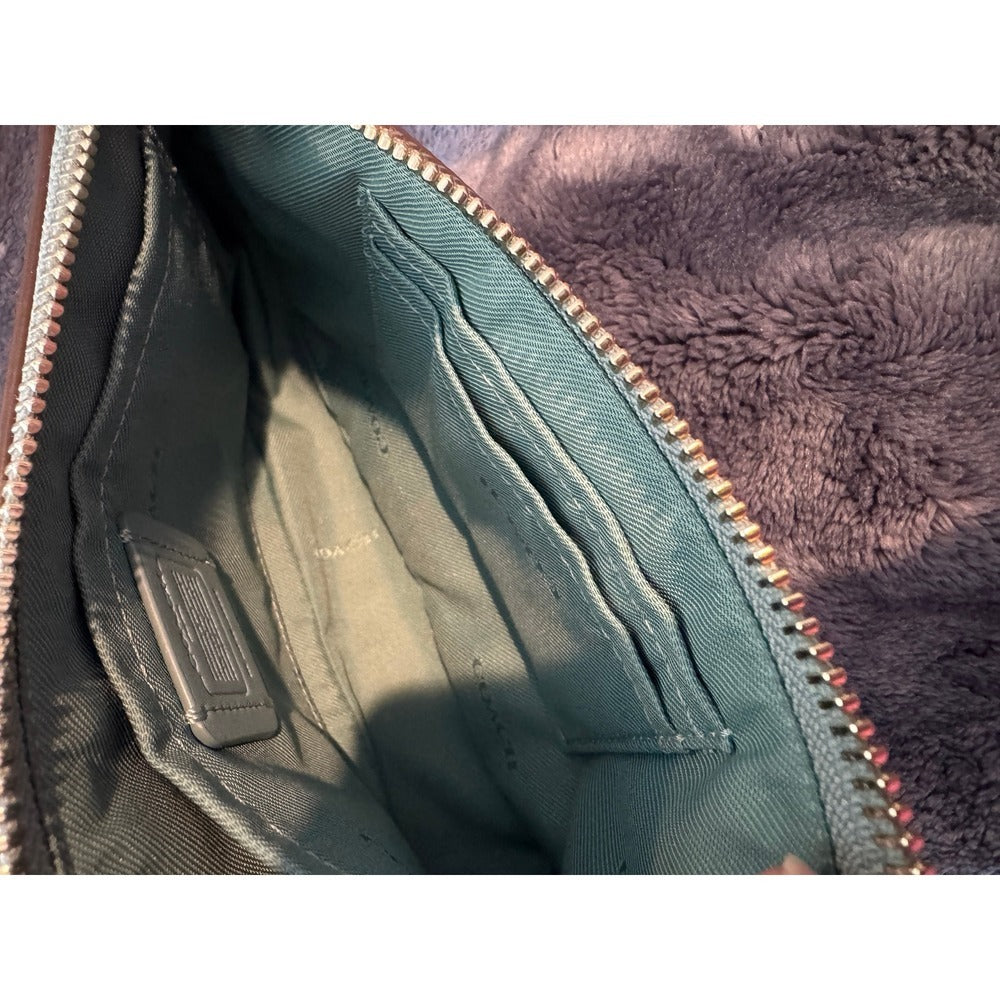 Coach Nolita 19 Peacock Teal Pebble Leather Wristlet Crossbody Bag F53077 NWOT