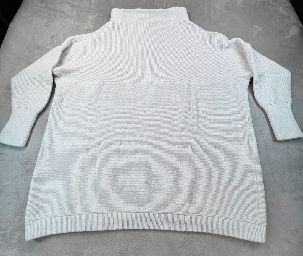 Free People Ottoman Slouchy Tunic Ivory Boho Minimalist Luxury Oversized Large