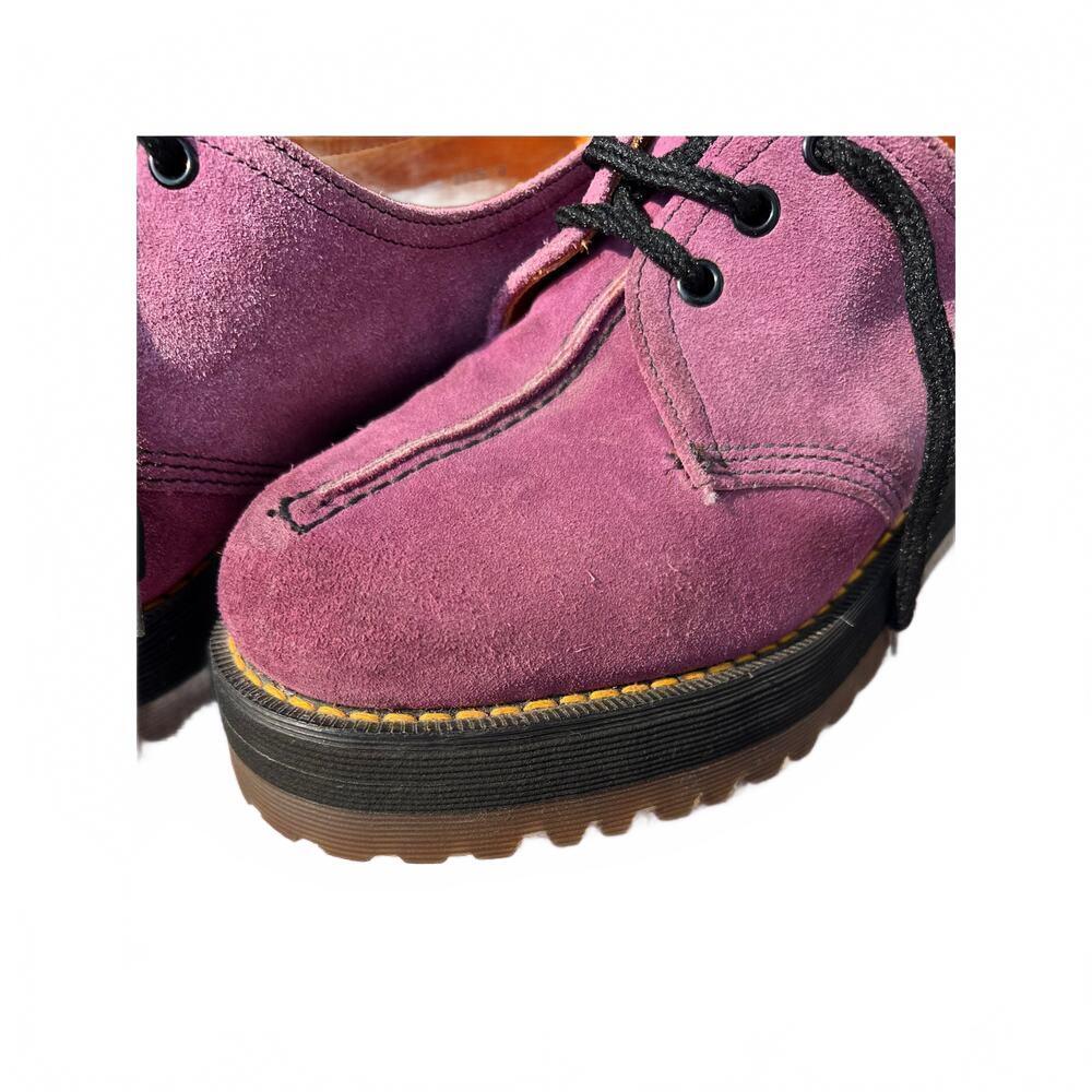 Dr Martens 8380 Vintage 90s Purple Suede Platform Oxford MIE England UK 8