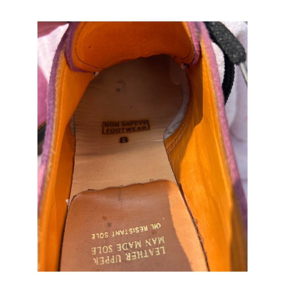 Dr Martens 8380 Vintage 90s Purple Suede Platform Oxford MIE England UK 8