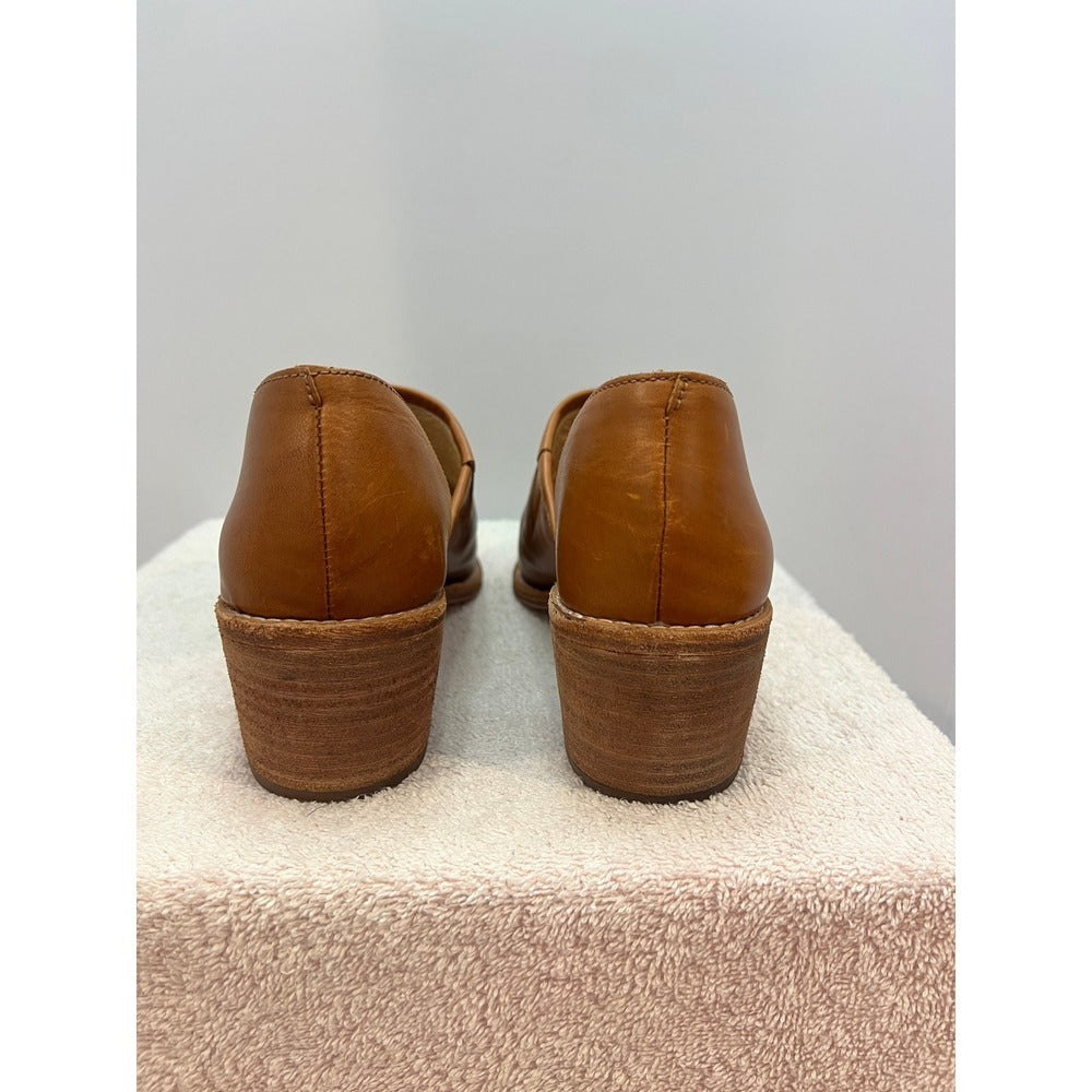 Madewell The Brady Low Cut Bootie Tan Leather Size 8.5