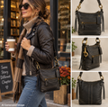 Coach Bleecker 10398 Vintage Black Leather Convertible Crossbody Shoulder Bag