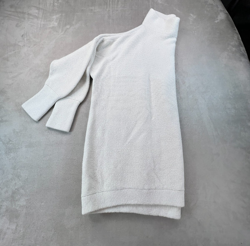 Free People Ottoman Slouchy Tunic Ivory Boho Minimalist Luxury Oversized Large