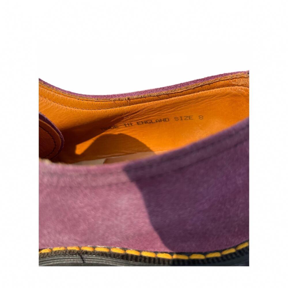 Dr Martens 8380 Vintage 90s Purple Suede Platform Oxford MIE England UK 8