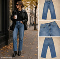 Reformation Val 90s Jeans 27 Colorado Mid Rise Straight Leg Raw Hem Tencel