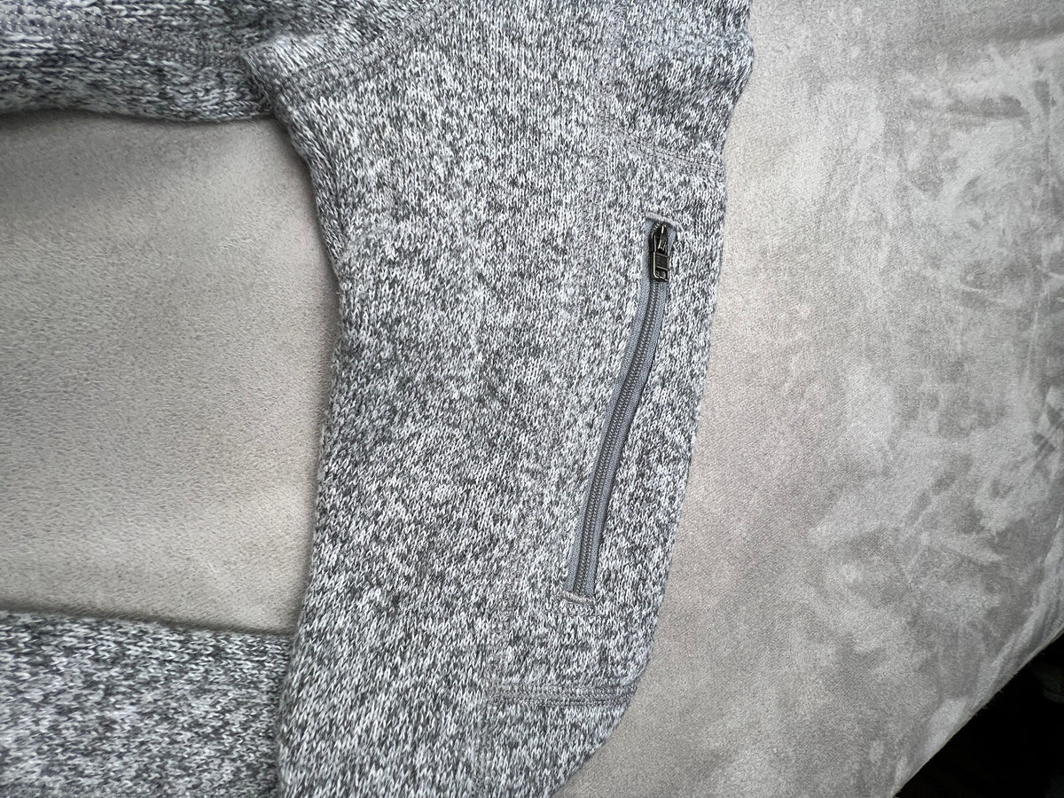 Patagonia Better Sweater 1/4 Zip Women Gray Fleece Small