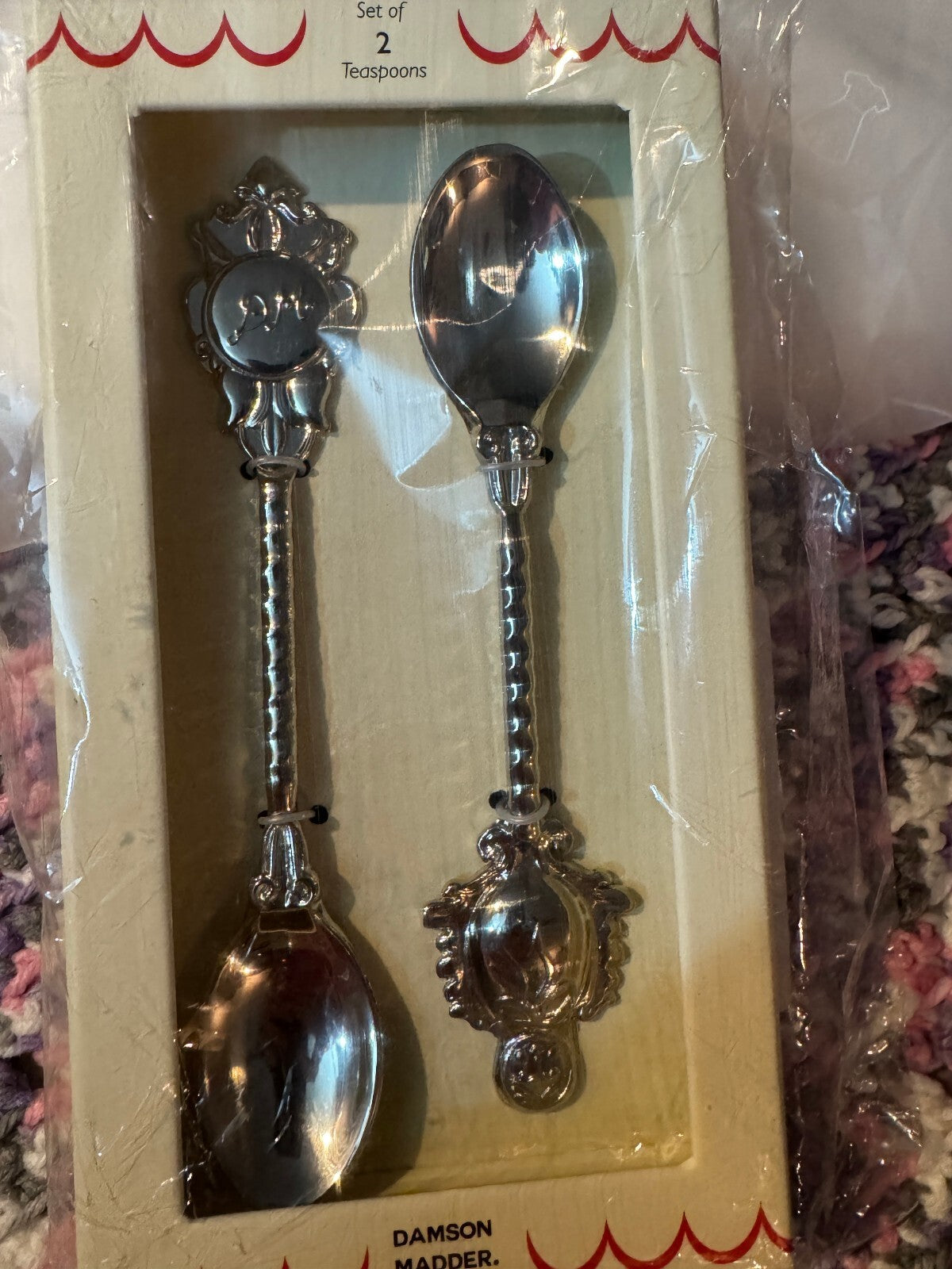 Damson Madder Silver Set of 2 Teaspoons Exclusive for Anthropologie