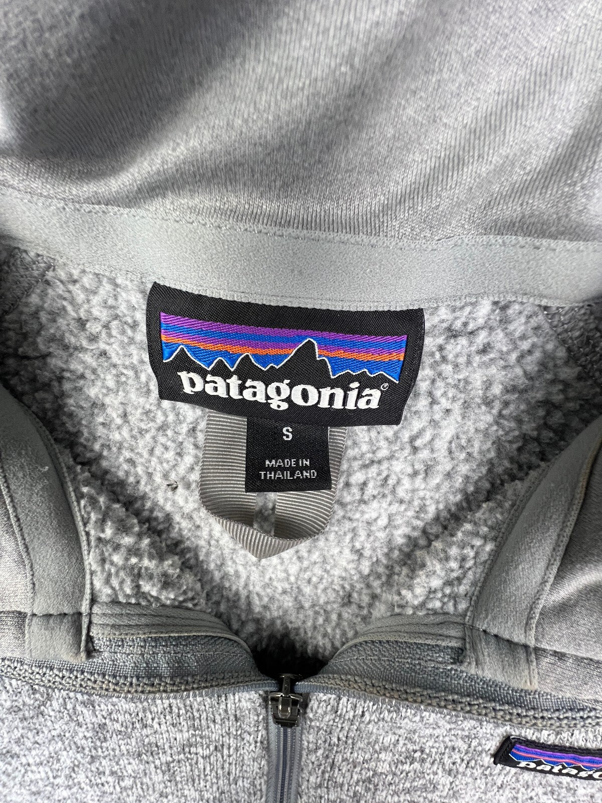 Patagonia Better Sweater 1/4 Zip Women Gray Fleece Small