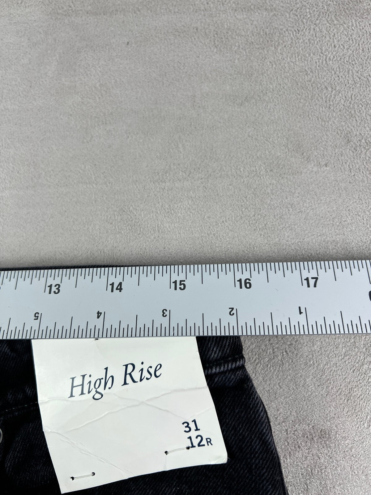 Abercrombie High Rise Flare Jeans 31 12R Black NWT