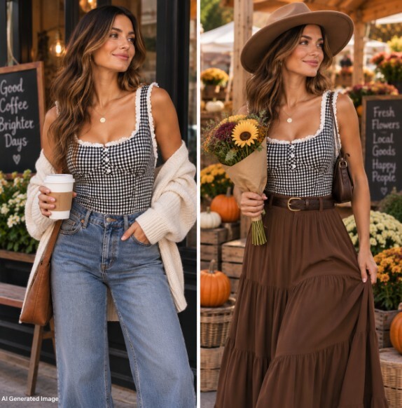 Free People Cassie Bodysuit XL NWT Black White Gingham Eyelet Cottagecore
