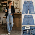 AGOLDE Wilder Jeans Womens 24 Mid Rise Straight Distressed Light Wash Organic