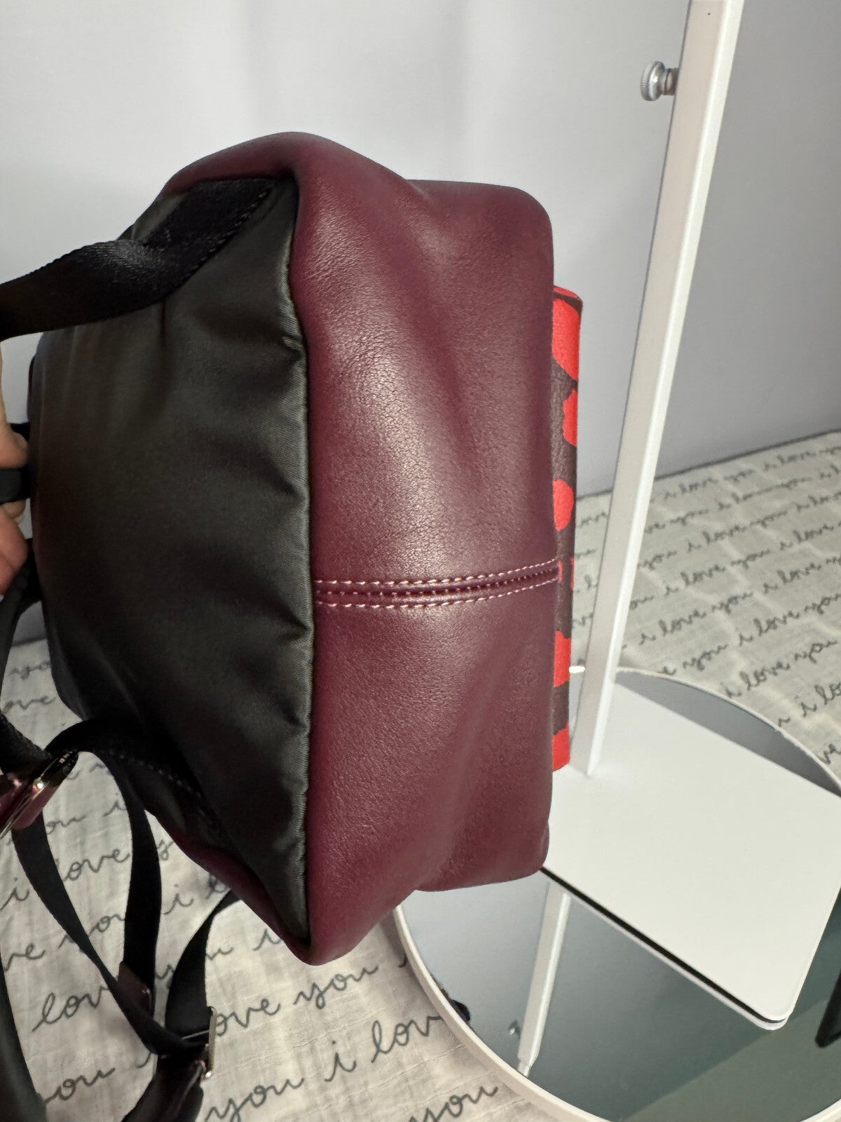 Coach Mini Backpack F39030 Wild Beast Burgundy Red NWOT