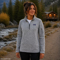 Patagonia Better Sweater 1/4 Zip Women Gray Fleece Small