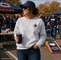 Chicago Bears Women Crewneck Sweatshirt Gray NFL NWT Large