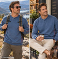Tommy Bahama Mens M Blue Pullover Sweatshirt Hiking Gorpcore Outdoor Casual