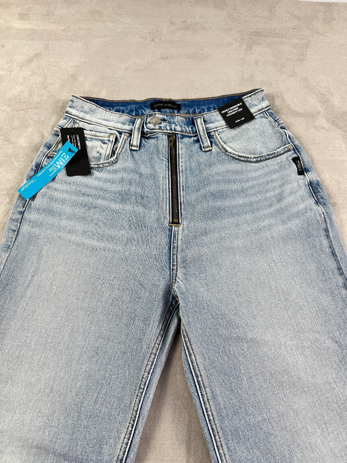 Silver Jeans Highly Desirable High Rise Straight W26 L28 NWT