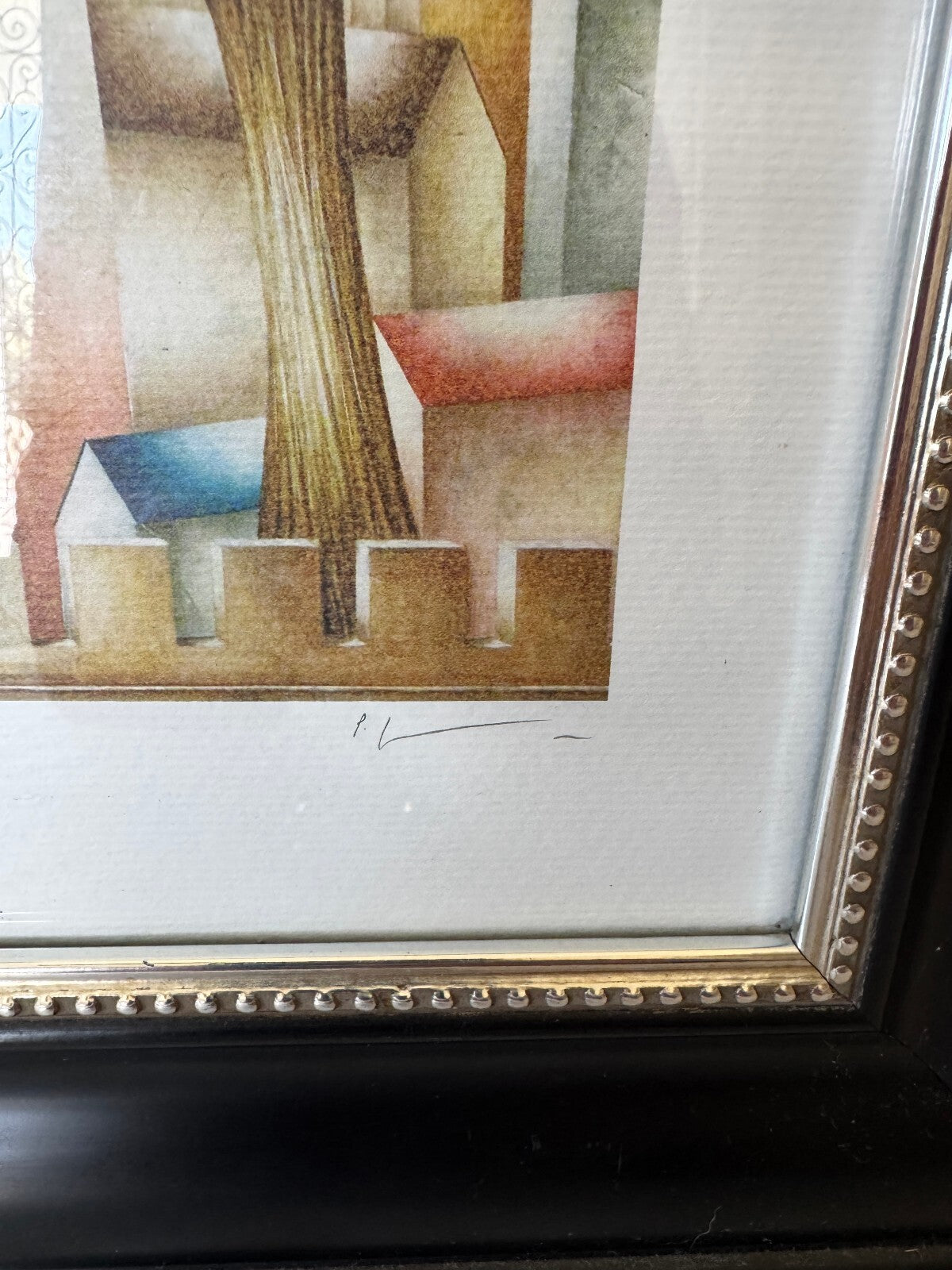 Paolo Grimaldi Signed Artist Proof Lithograph Dreaming Villages Framed Italian