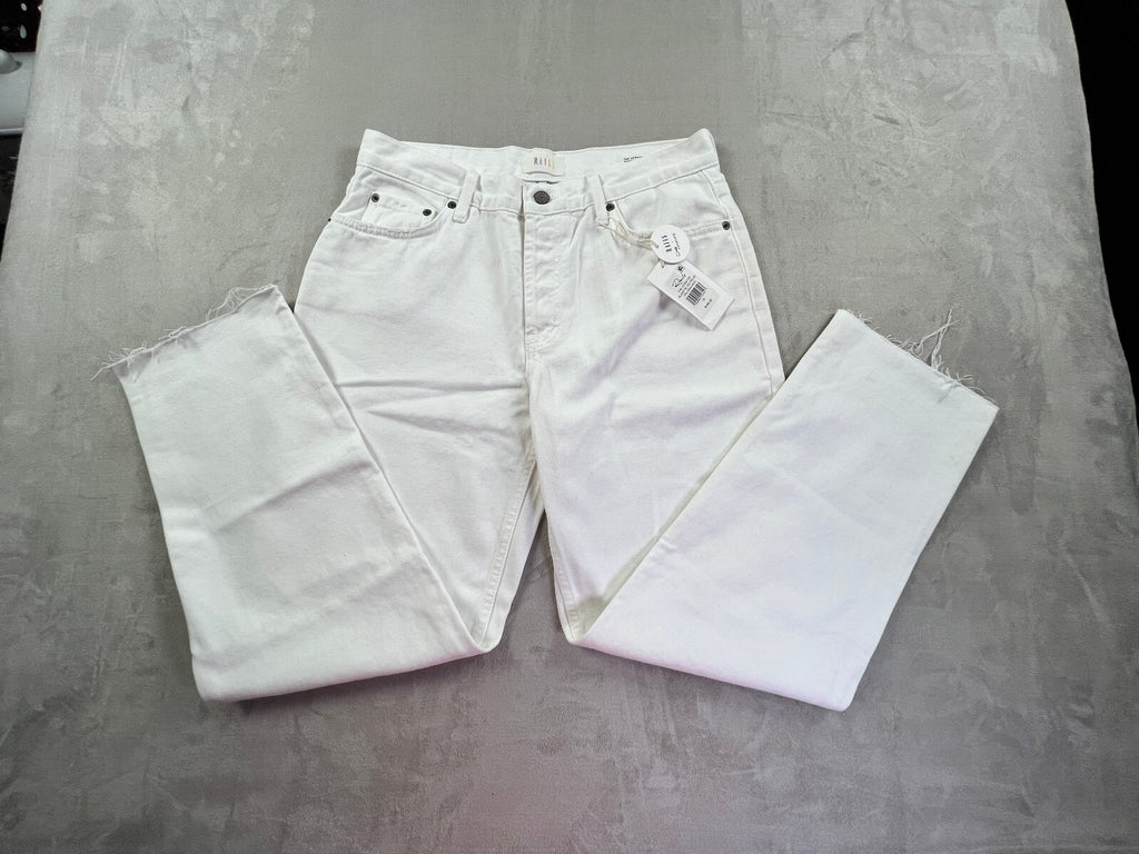 Rails Atwater Slouchy Straight Jeans in Blanche Distress, size 29