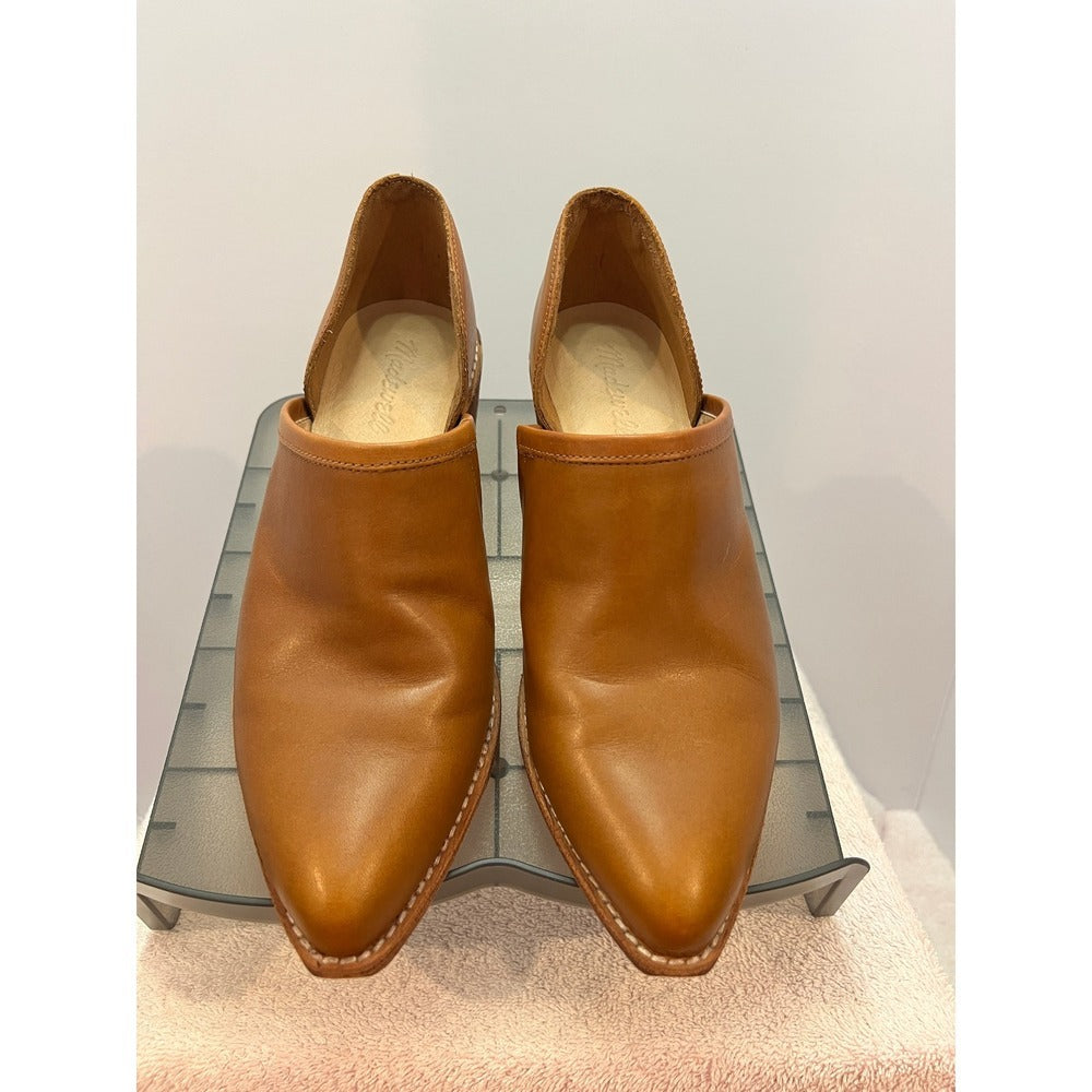 Madewell The Brady Low Cut Bootie Tan Leather Size 8.5