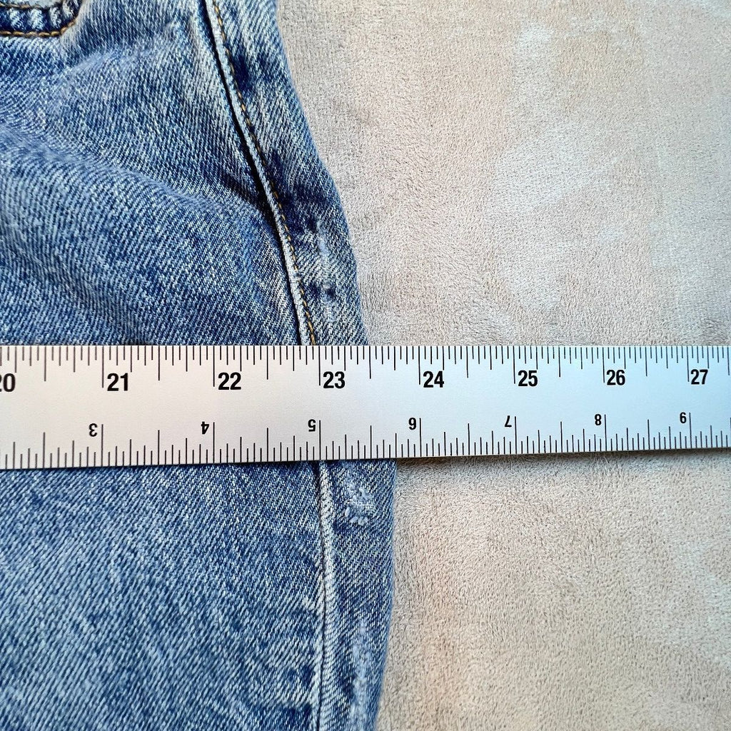 Pilcro Anthropologie Jeans Womens 20W Wide Leg Cropped Distressed Ripped Denim