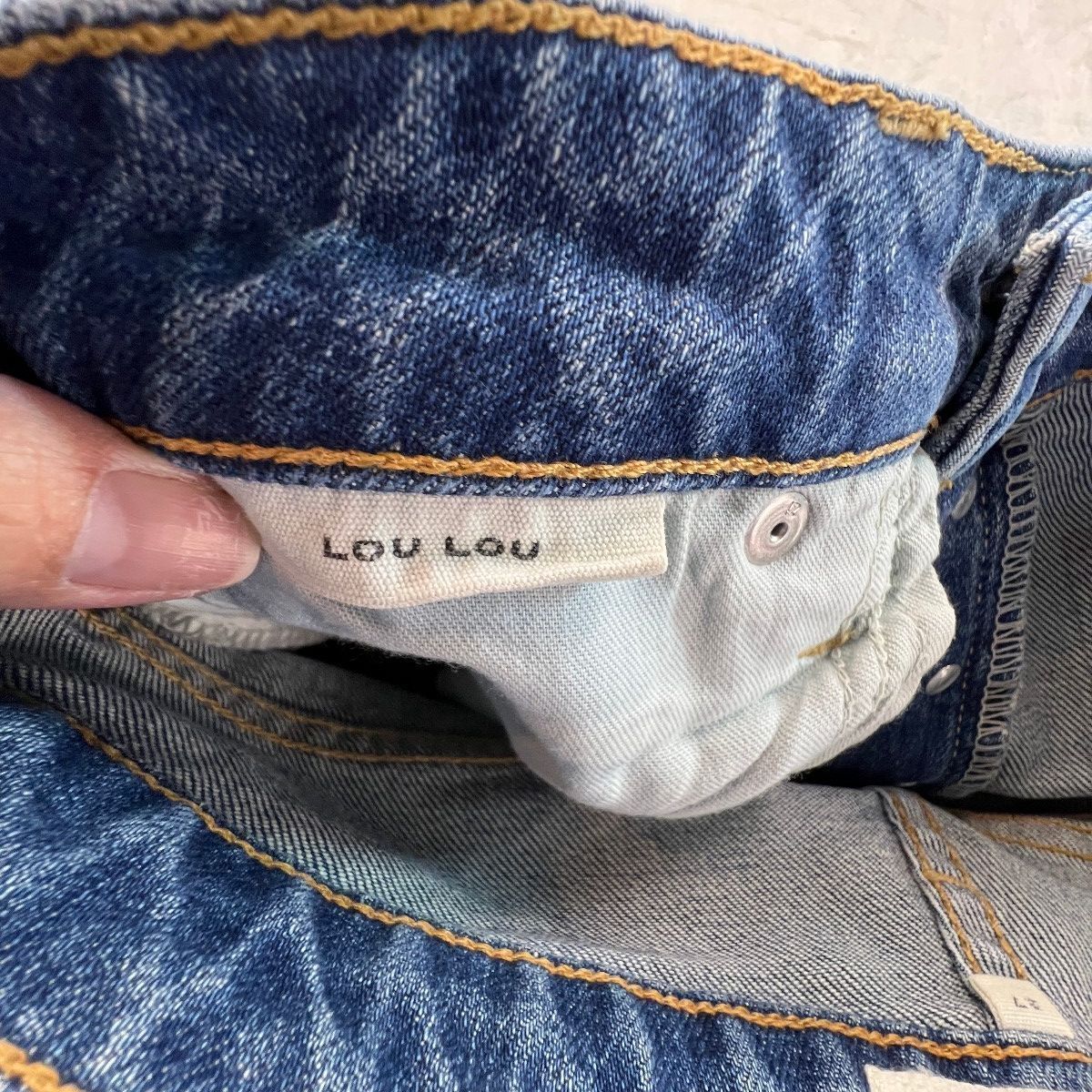 SLVRLAKE Los Angeles Lou Lou Jeans Womens 27 Mid Rise Slim Button Fly Blue
