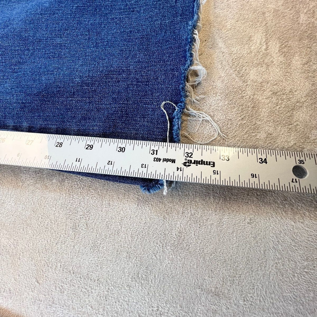 Judy Blue 9/29 High Rise Flare Jeans Long 32" Inseam Raw Frayed Hem JB88611