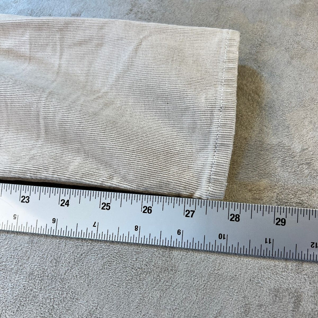 MOTHER The Charmer Hopscotch Corduroy Pant 26 Beige Skinny