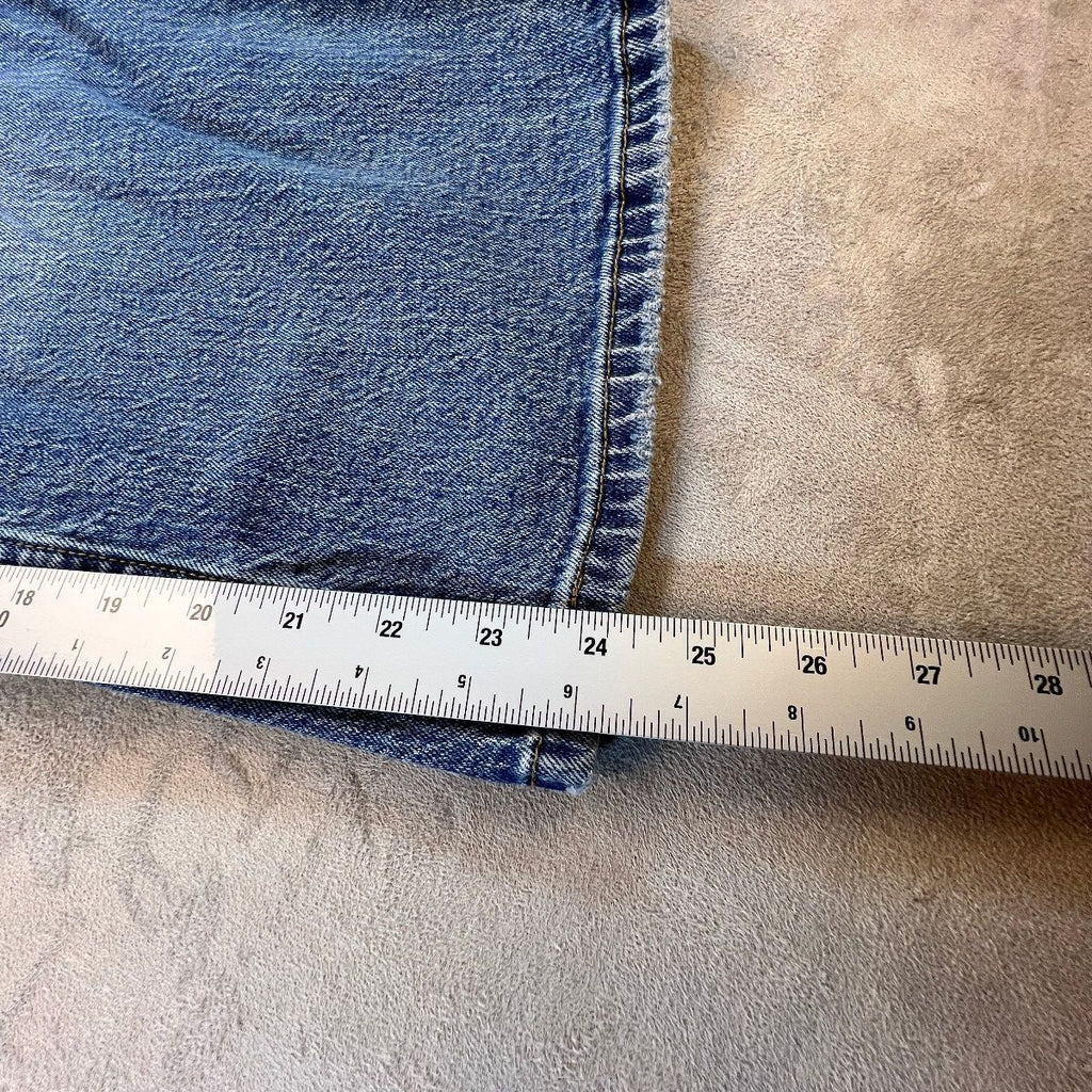 Pilcro Anthropologie Jeans Womens 20W Wide Leg Cropped Distressed Ripped Denim