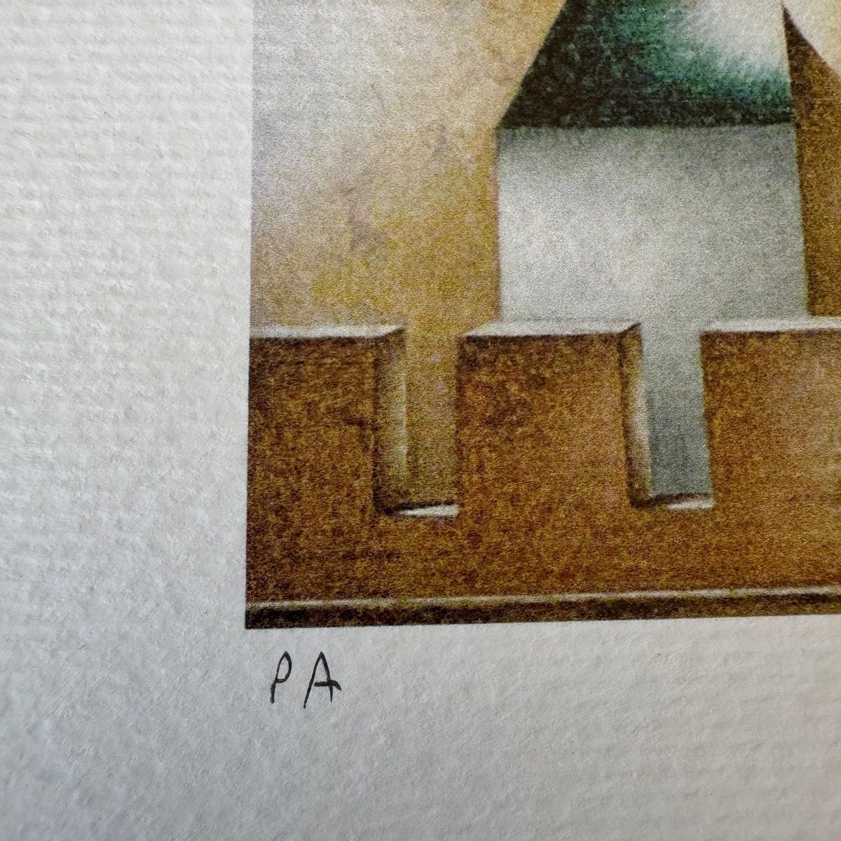 Paolo Grimaldi Signed Artist Proof Lithograph Dreaming Villages Framed Italian