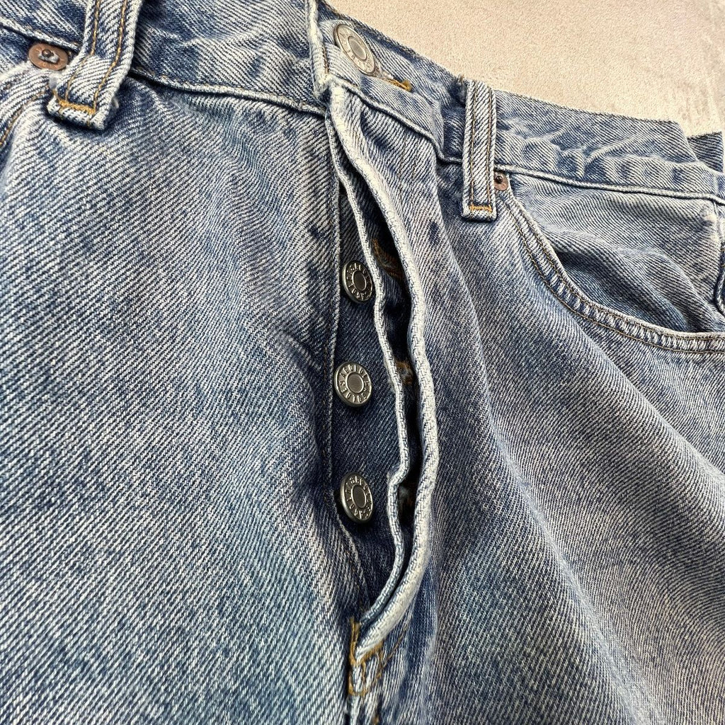 AGOLDE Wyman Jeans Womens 26 Straight Leg Organic Cotton Light Wash Button Fly