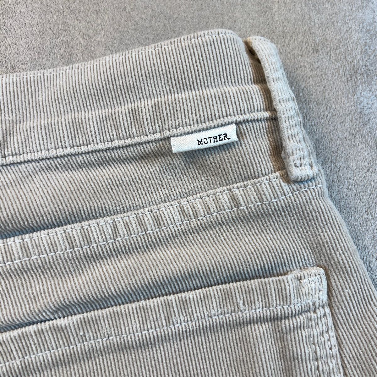 MOTHER The Charmer Hopscotch Corduroy Pant 26 Beige Skinny