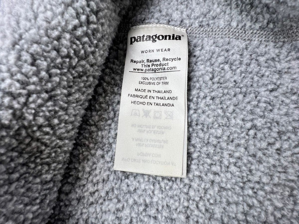 Patagonia Better Sweater 1/4 Zip Women Gray Fleece Small