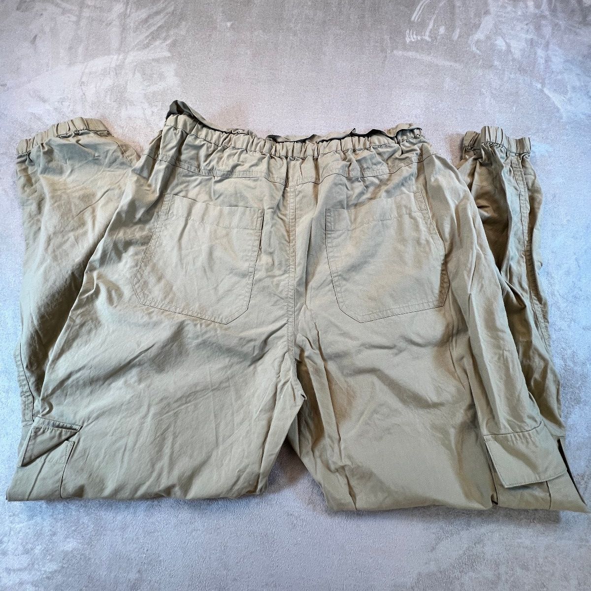 Rails Womens Cargo Jogger Pants M Ochre Khaki Paperbag Waist Lyocell Utility