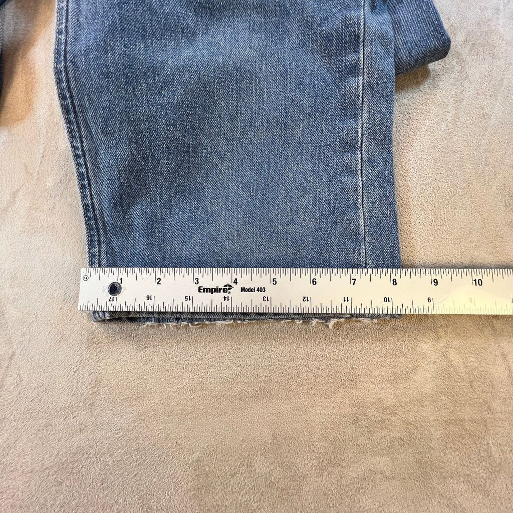 Reformation Cynthia High Rise Relaxed Jeans Womens 31 Blue Button Fly Made USA