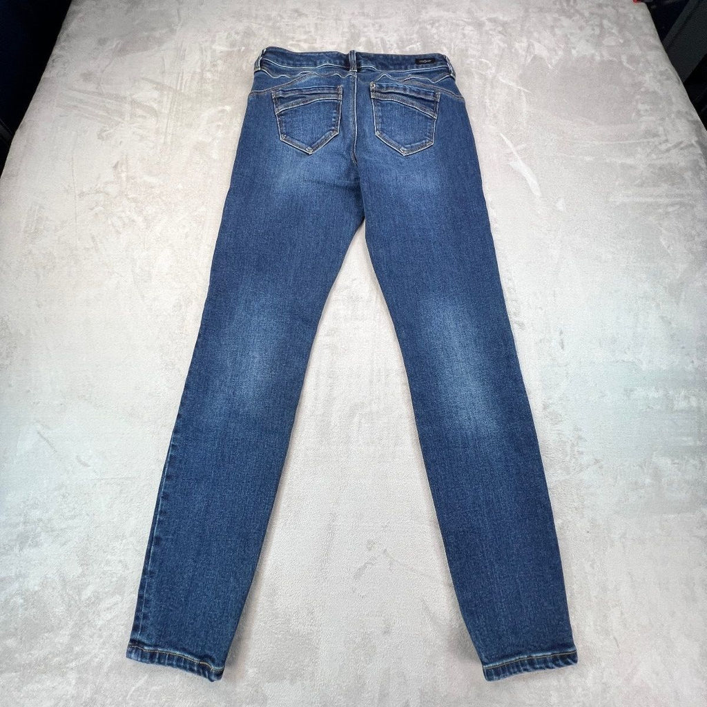 Liverpool The Hugger Skinny Jeans Womens 6 / 28 Blue Stretch Denim Mid Rise