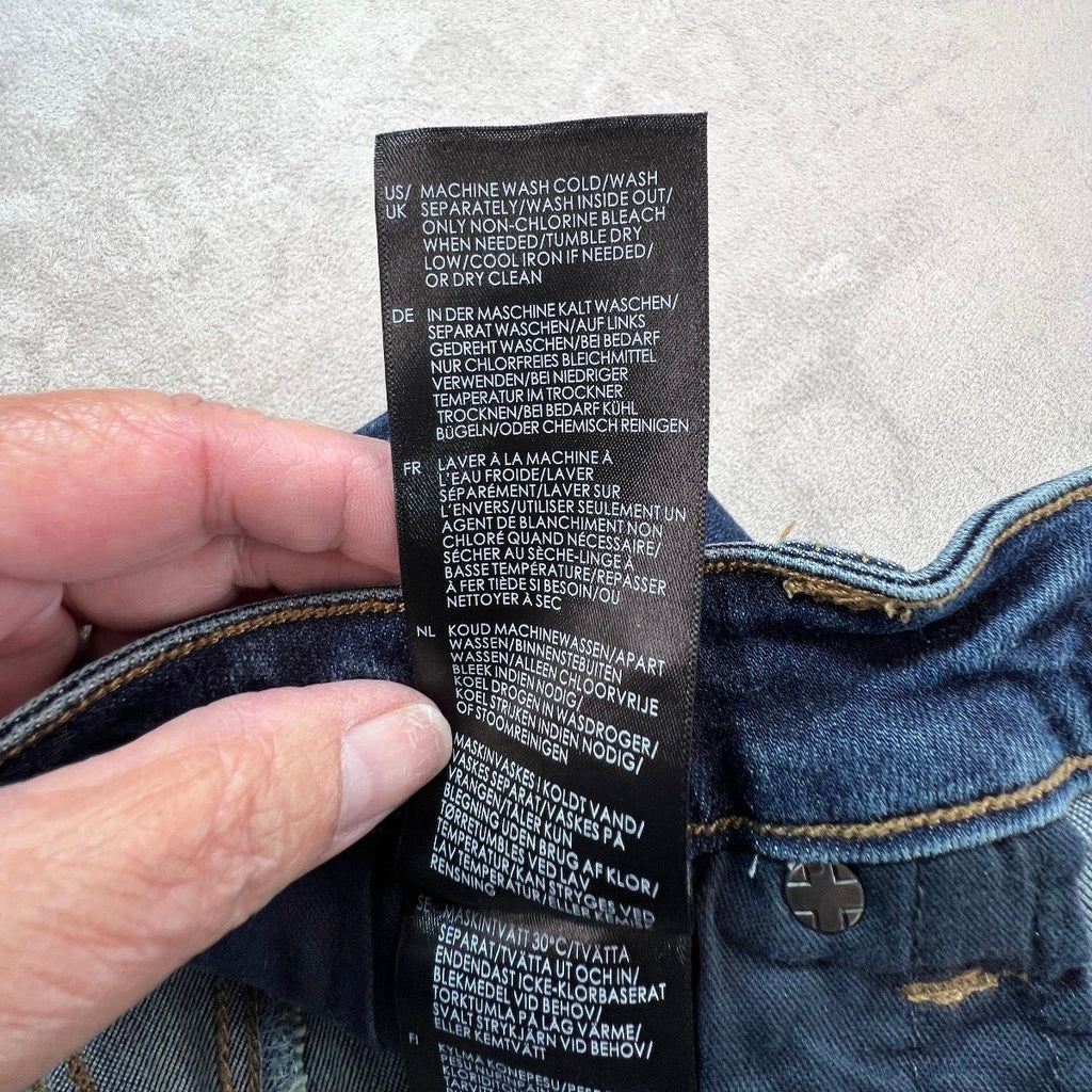Liverpool The Hugger Skinny Jeans Womens 6 / 28 Blue Stretch Denim Mid Rise