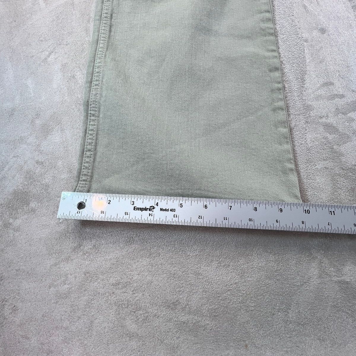 Reformation Alyssa Jeans Women's 29 Green High Rise Wide Leg Long Stretch Denim