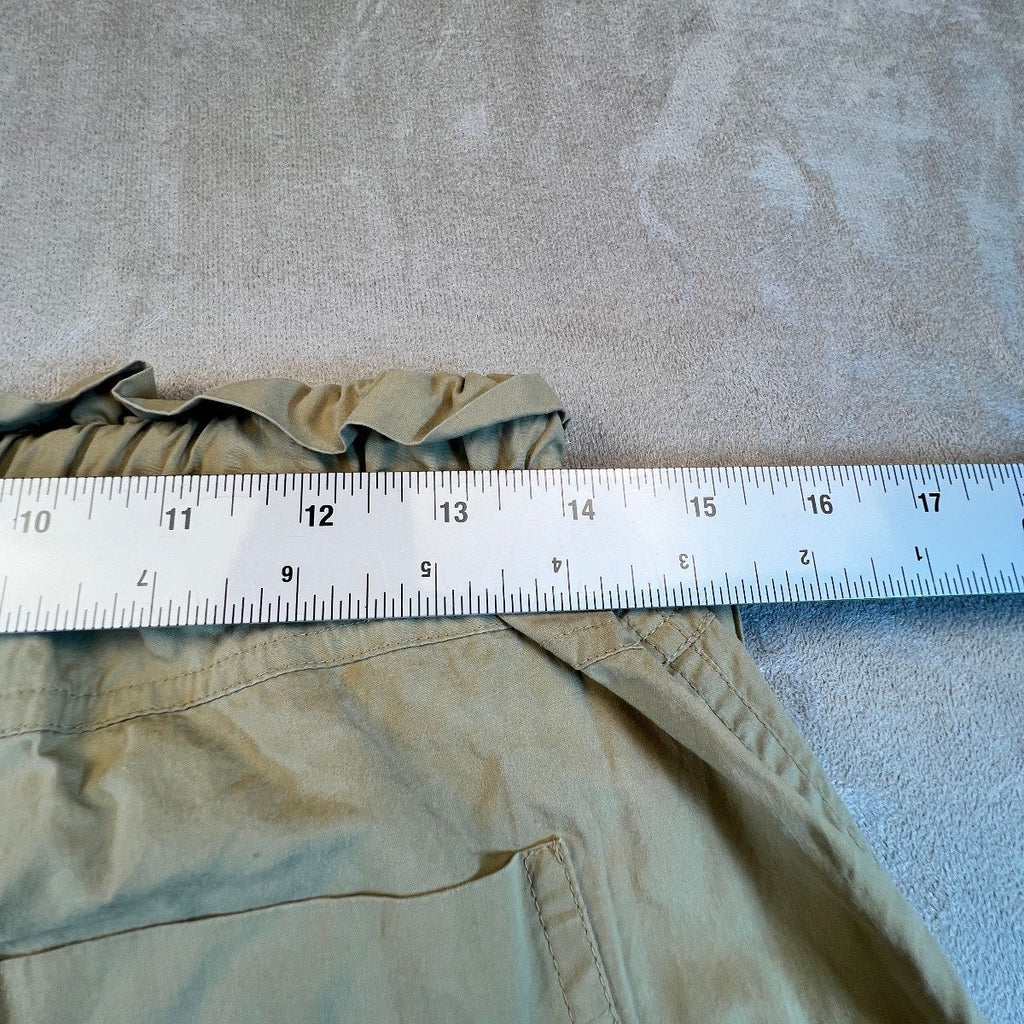 Rails Womens Cargo Jogger Pants M Ochre Khaki Paperbag Waist Lyocell Utility