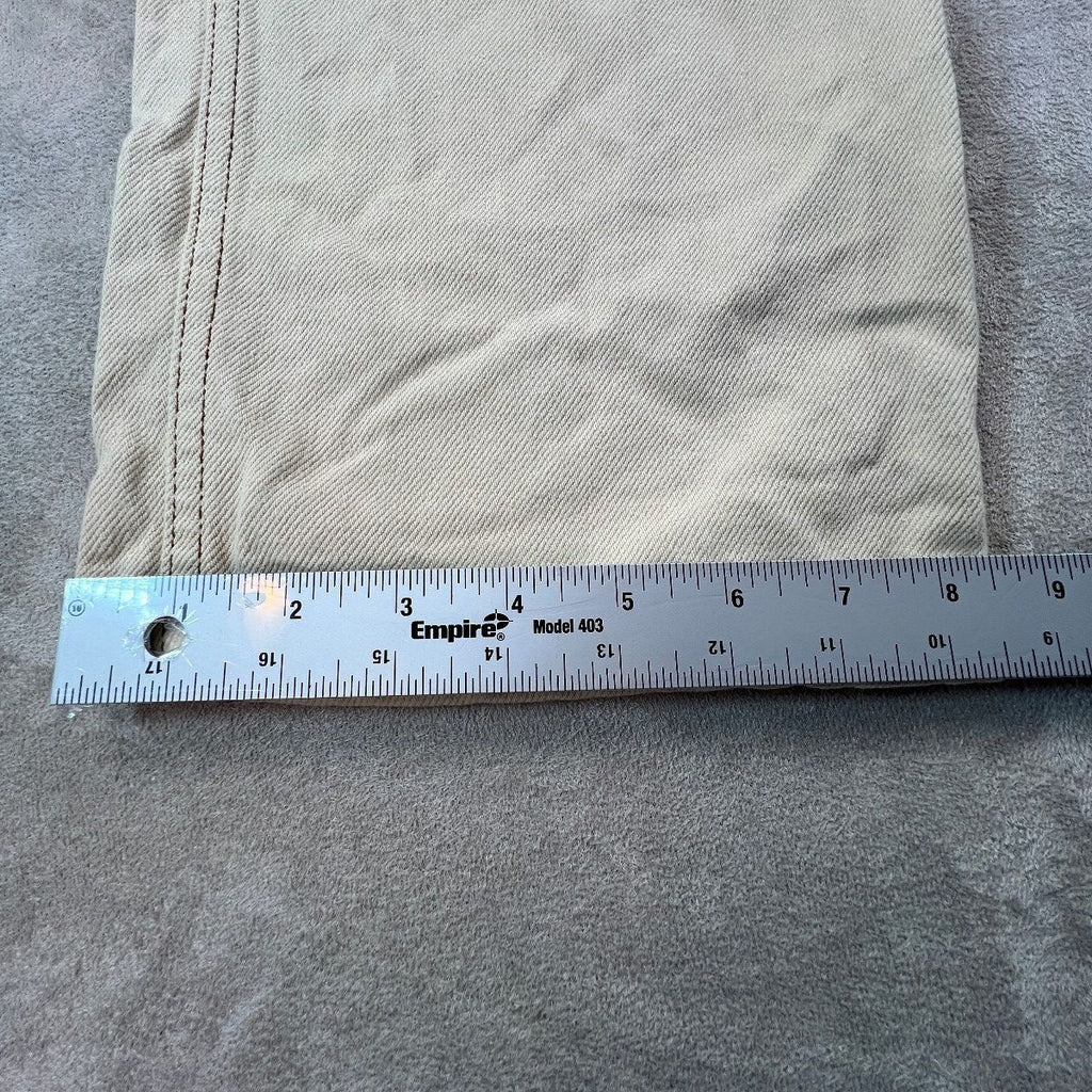 Reformation Cowboy High Rise Straight Jeans Size 30 Almond Cream Organic Cotton