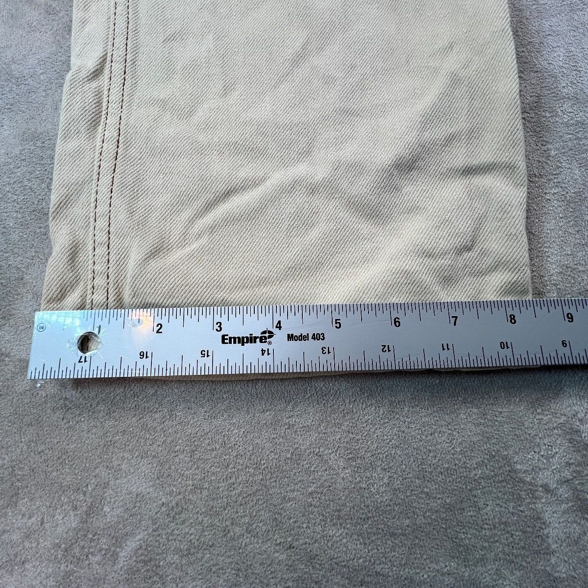Reformation Cowboy High Rise Straight Jeans Size 30 Almond Cream Organic Cotton