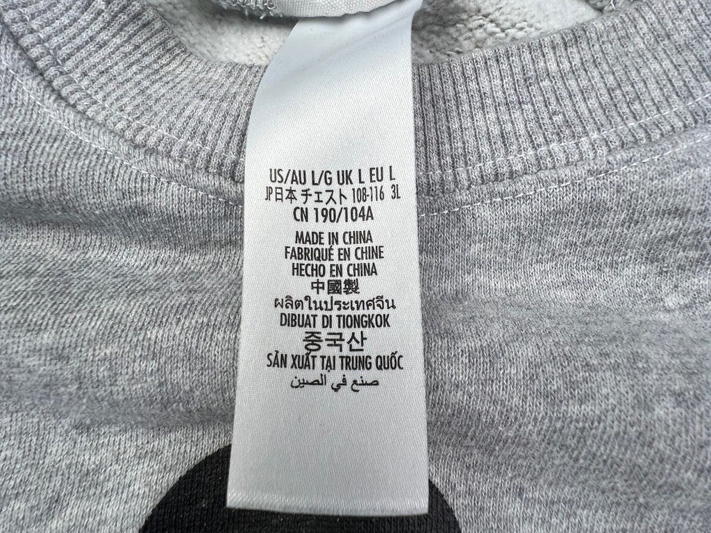 Disney Mickey Mouse Walt Disney World Sweatshirt Gray Large