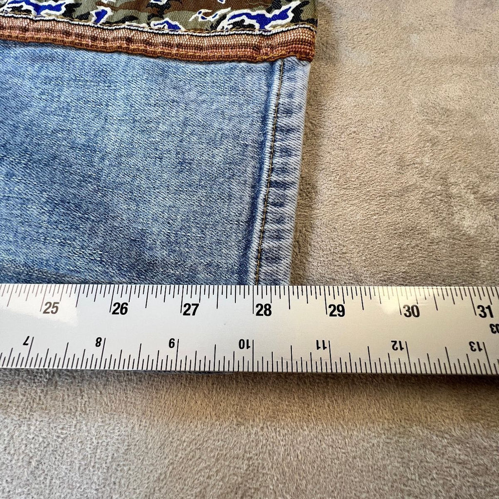 Anthropologie Pilcro Boyfriend Jeans 29 Camo Side Stripe Mid Rise Denim