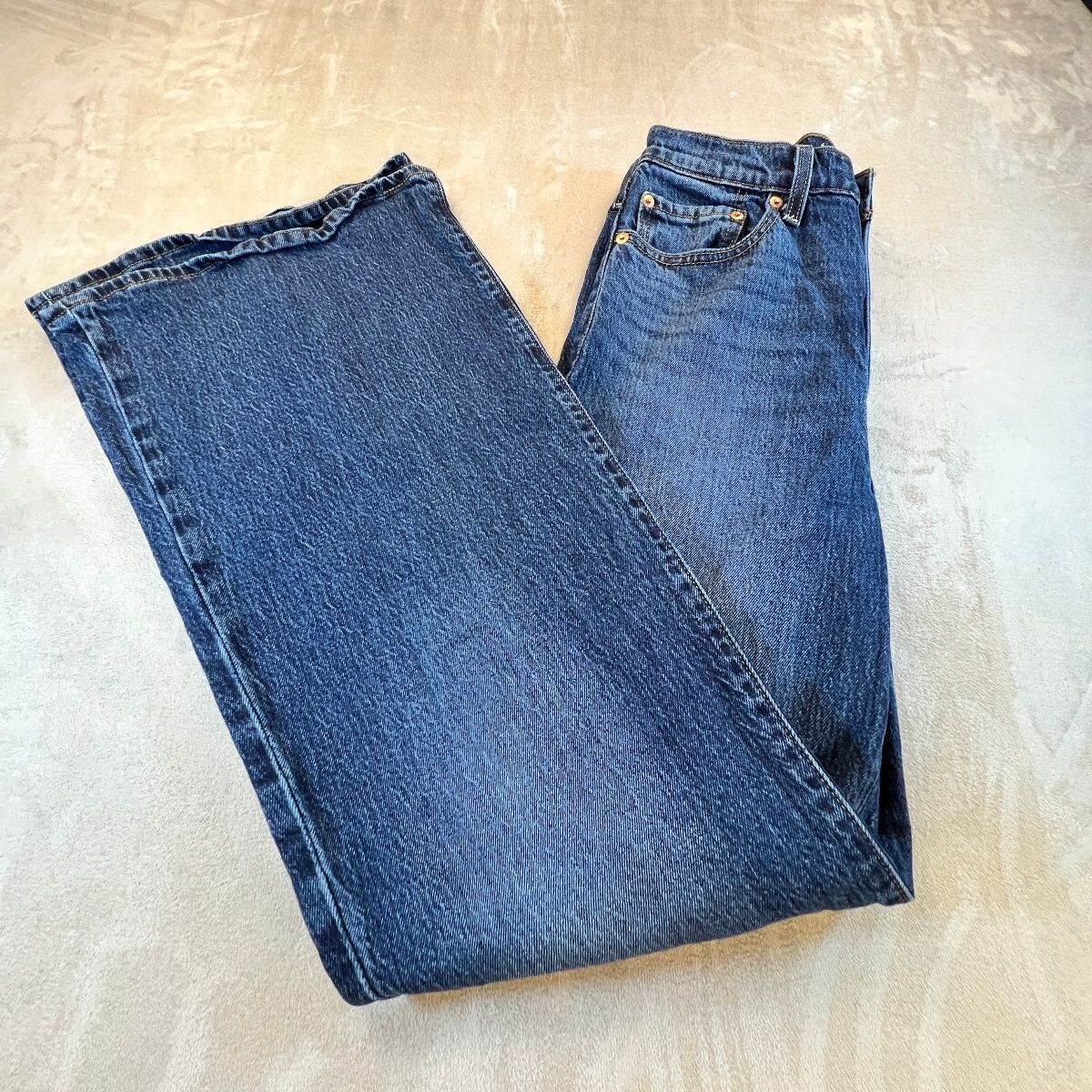 Levi's Premium Ribcage Bell Jeans Women's 27 High Rise Flare Wide Leg