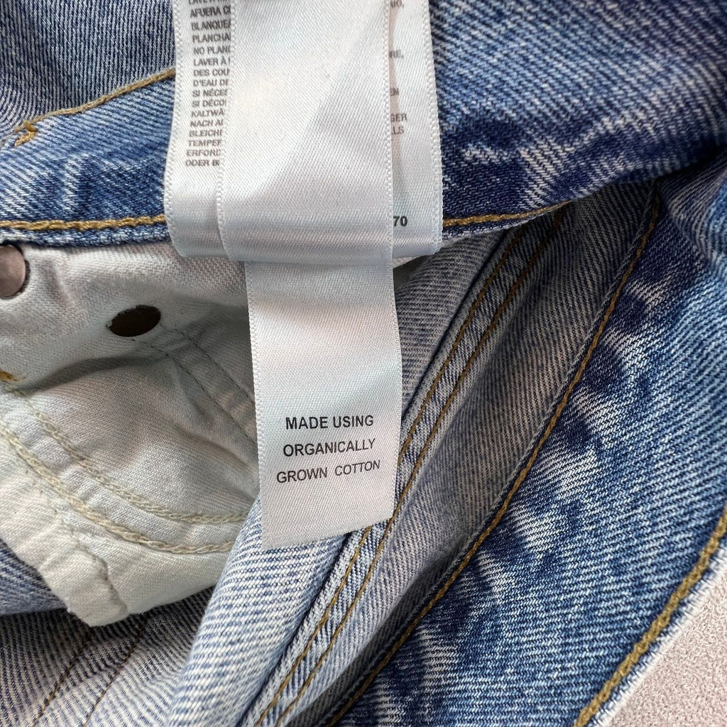 AGOLDE Wyman Jeans Womens 26 Straight Leg Organic Cotton Light Wash Button Fly