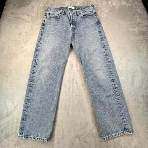 AGOLDE Wyman Jeans Womens 26 Straight Leg Organic Cotton Light Wash Button Fly