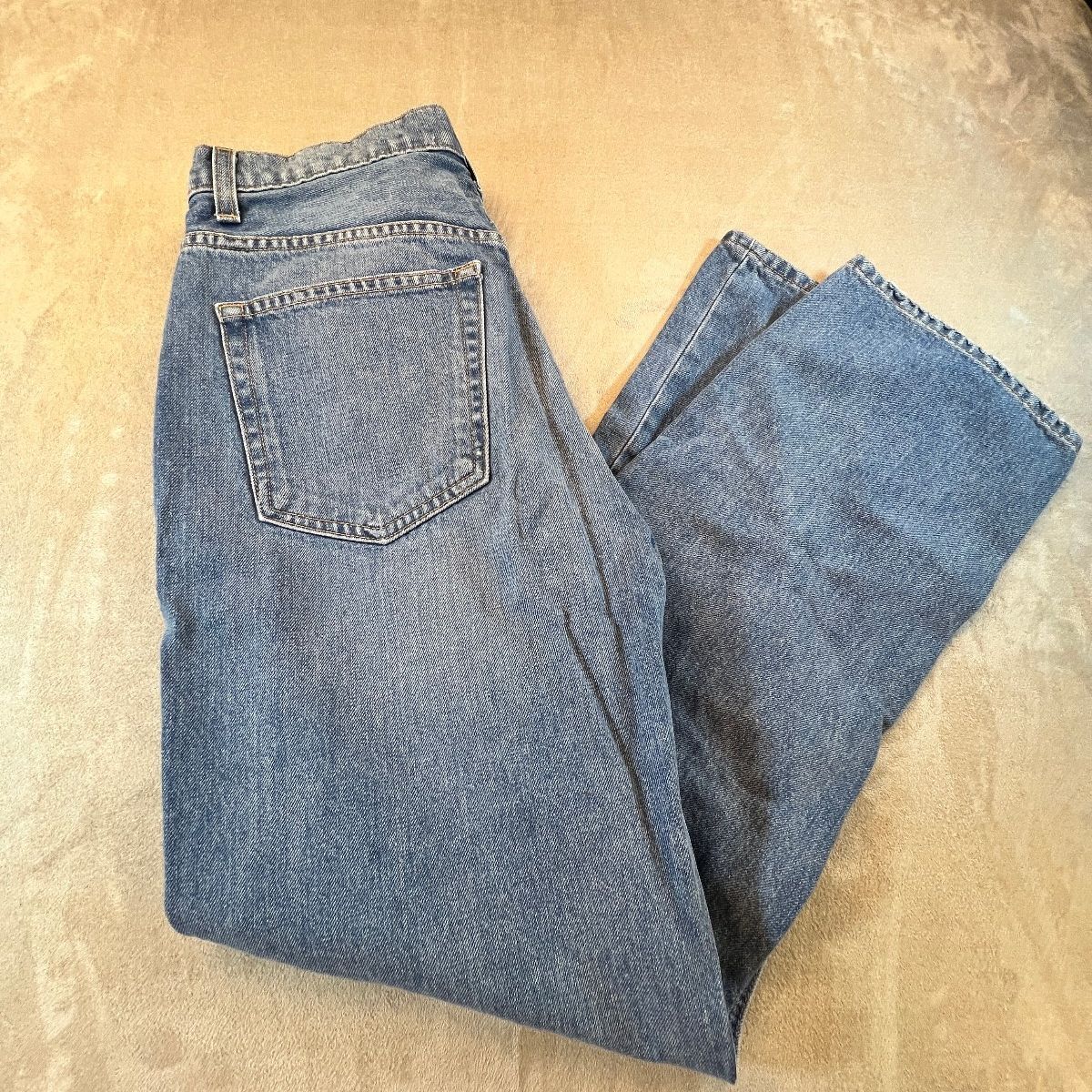 Reformation Cynthia High Rise Relaxed Jeans Womens 31 Blue Button Fly Made USA