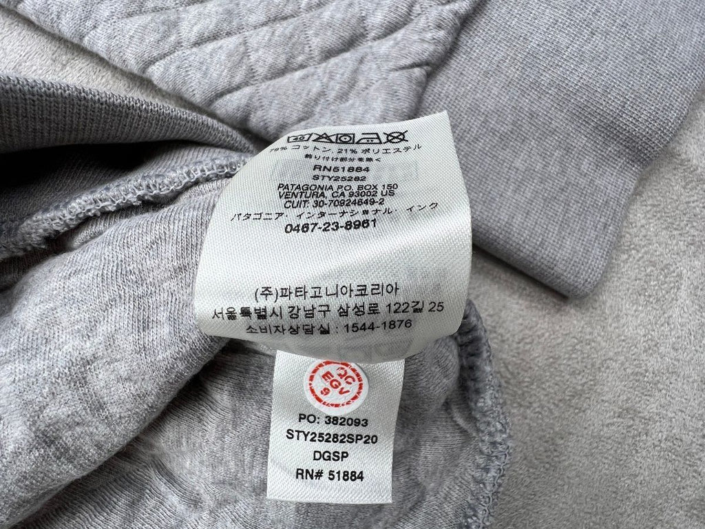 Patagonia Women's Organic Cotton Quilt Gray Peach Large