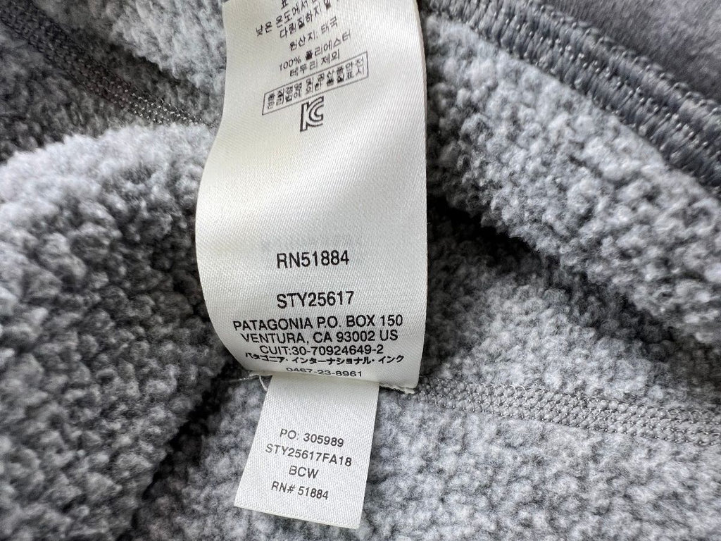 Patagonia Better Sweater 1/4 Zip Women Gray Fleece Small